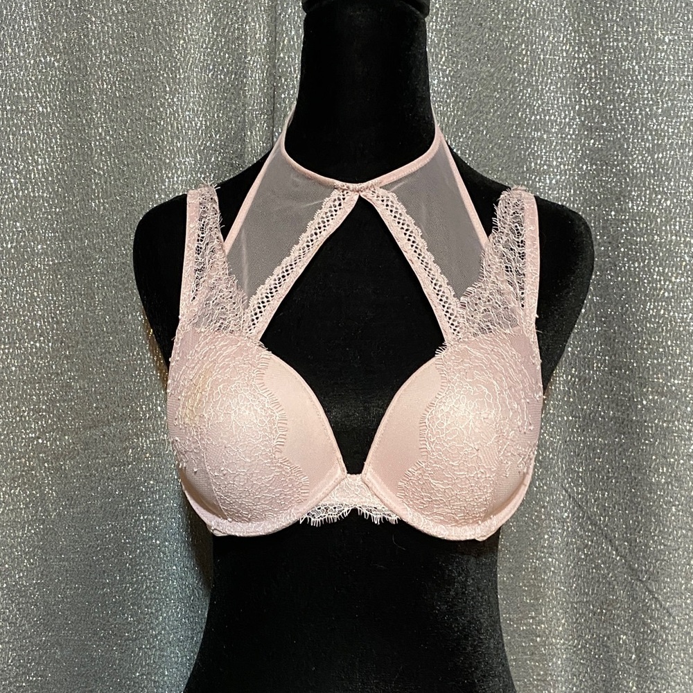 Victoria's Secret Pink Lace Halter Bra
